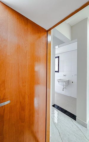 Casa de condomínio à venda com 96m², 2 quartos e 1 vagaLavabo