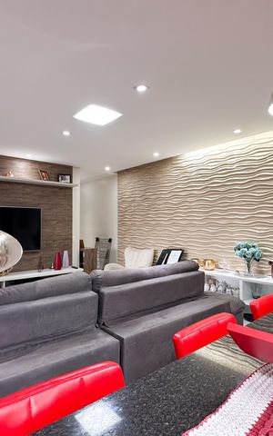 Apartamento à venda com 116m², 3 quartos e 2 vagas Apartamento à venda com 116m², 3 quartos e 2 vagasSala