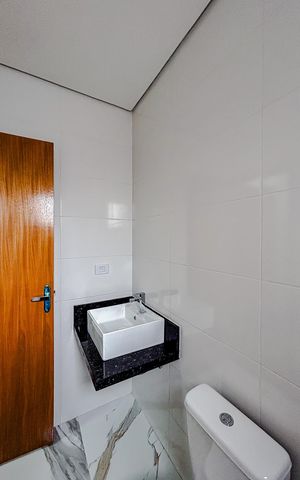Casa de condomínio à venda com 86m², 2 quartos e 1 vagaBanheiro
