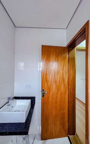 Casa de condomínio à venda com 86m², 2 quartos e 1 vagaBanheiro
