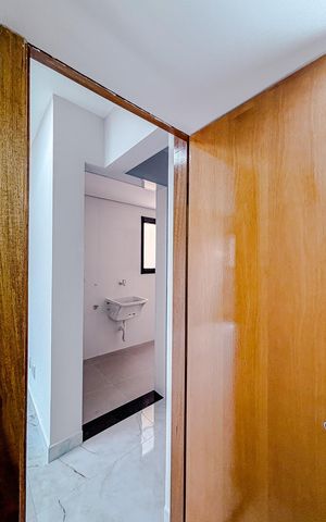 Casa de condomínio à venda com 90m², 2 quartos e 1 vagaLavabo