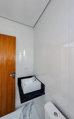 Casa de condomínio à venda com 90m², 2 quartos e 1 vagaBanheiro
