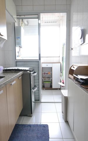 Apartamento para alugar com 66m², 2 quartos e 2 vagasCozinha e Área de Serviço
