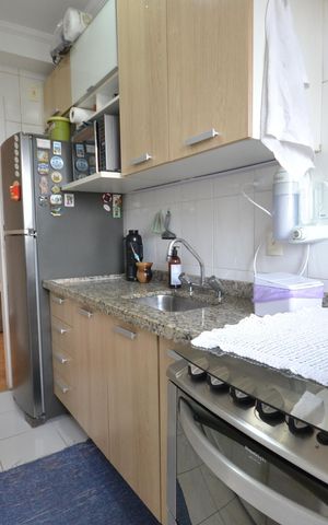 Apartamento para alugar com 66m², 2 quartos e 2 vagasCozinha e Área de Serviço