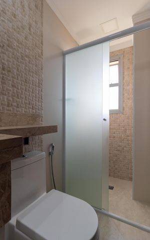 Studio para alugar com 40m², 1 quarto e 1 vaga Studio para alugar com 40m², 1 quarto e 1 vagaBanheiro