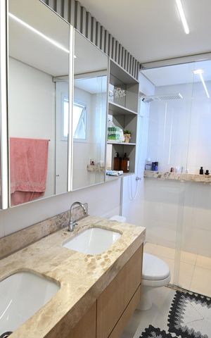 Apartamento para alugar com 125m², 3 quartos e 2 vagas Apartamento para alugar com 125m², 3 quartos e 2 vagasBanheiro Suíte 3