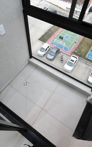 Apartamento para alugar com 46m², 2 quartos e 1 vagaSacada com churrasqueira