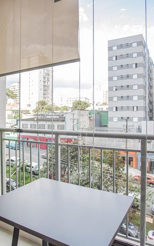 Studio para alugar com 31m², 1 quarto e sem vagaVaranda