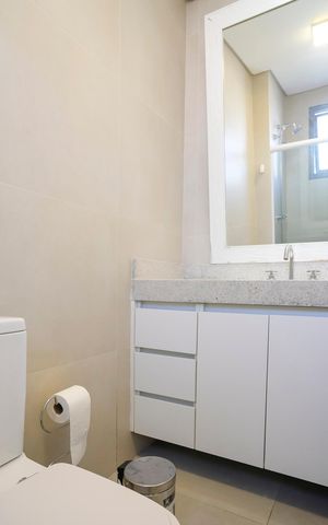 Apartamento à venda com 87m², 3 quartos e 2 vagasBanheiro da suíte