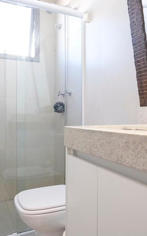 Apartamento à venda com 87m², 3 quartos e 2 vagasBanheiro
