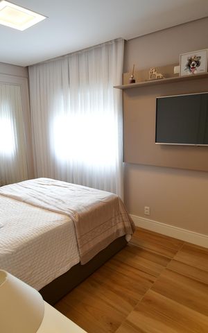 Apartamento à venda com 108m², 2 quartos e 2 vagasQuarto 2 - Suíte