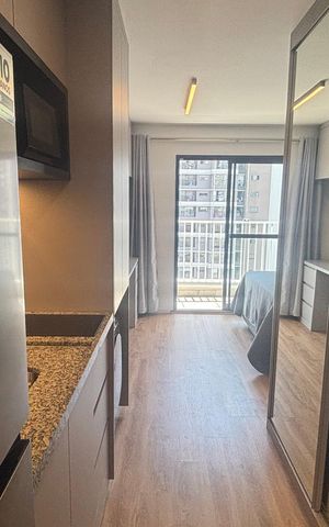 Apartamento para alugar com 26m², 1 quarto e sem vaga
