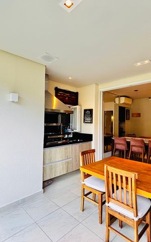 Apartamento para alugar com 123m², 3 quartos e 2 vagasÁrea gourmet