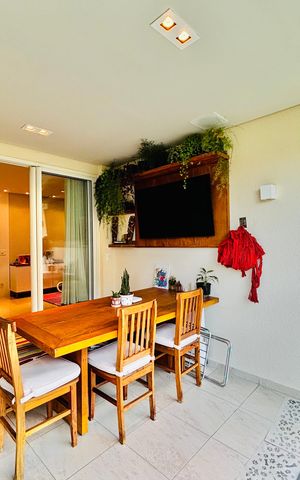 Apartamento para alugar com 123m², 3 quartos e 2 vagasÁrea gourmet