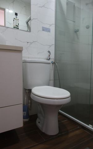 Apartamento para alugar com 55m², 2 quartos e 1 vagaBanheiro social
