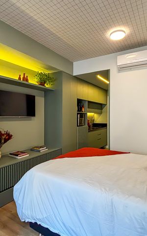 Studio para alugar com 27m², 1 quarto e sem vaga
