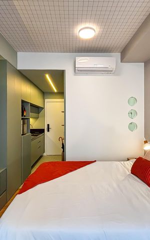 Studio para alugar com 27m², 1 quarto e sem vaga