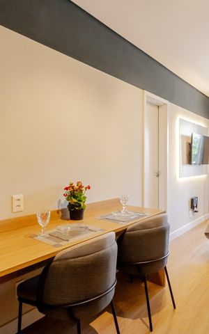 Studio para alugar com 36m², 1 quarto e sem vagaMesa - Quarto