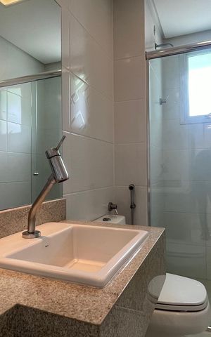 Apartamento para alugar com 134m², 4 quartos e 1 vaga Apartamento para alugar com 134m², 4 quartos e 1 vagaBanheiro Social