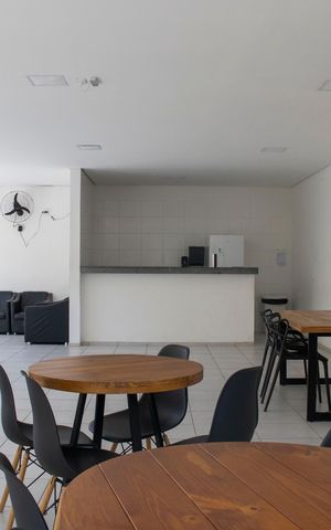Apartamento à venda com 47m², 2 quartos e 1 vagaÁrea comum - Salão de festas