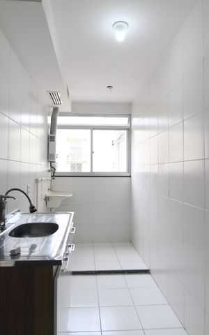 Apartamento à venda com 45m², 2 quartos e 1 vagaCozinha e Área de Serviço