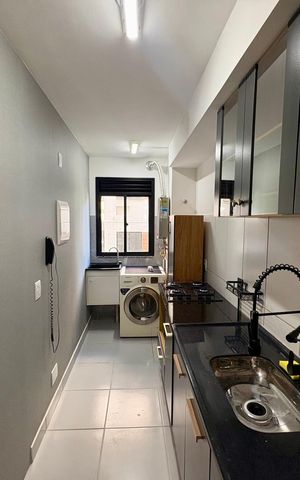 Apartamento para alugar com 44m², 2 quartos e 1 vagaCozinha e Área de Serviço
