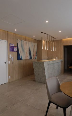 Apartamento à venda com 34m², 2 quartos e sem vagaÁrea comum - Salão de festas