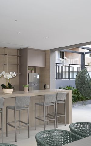 Studio para alugar com 32m², 1 quarto e sem vagaÁrea gourmet