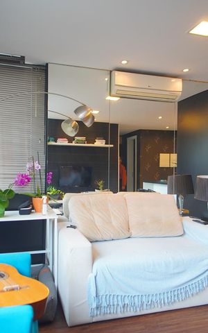 Studio à venda com 39m², 1 quarto e 1 vagaSala