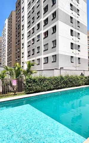 Apartamento à venda com 34m², 2 quartos e sem vaga Apartamento à venda com 34m², 2 quartos e sem vagaÁrea comum - Piscina