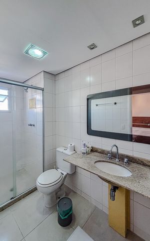 Apartamento à venda com 131m², 3 quartos e 2 vagasBanheiro da Suíte