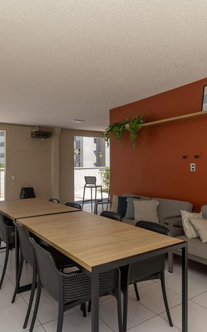 Apartamento para alugar com 47m², 2 quartos e 1 vaga Apartamento para alugar com 47m², 2 quartos e 1 vagaÁrea comum - Churrasqueira