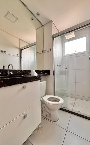 Apartamento à venda com 55m², 2 quartos e 1 vaga Apartamento à venda com 55m², 2 quartos e 1 vagaBanheiro suíte