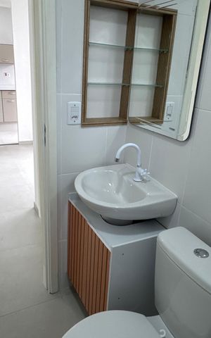 Apartamento para alugar com 42m², 2 quartos e 1 vaga Apartamento para alugar com 42m², 2 quartos e 1 vagaBanheiro