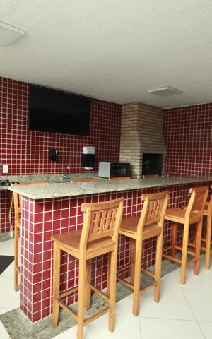 Apartamento à venda com 50m², 2 quartos e 1 vagaChurrasqueira