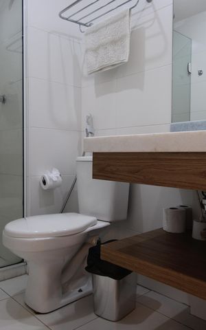 Studio para alugar com 28m², 1 quarto e 1 vagaBanheiro da suíte