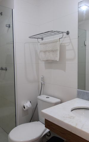 Studio para alugar com 28m², 1 quarto e 1 vagaBanheiro da suíte