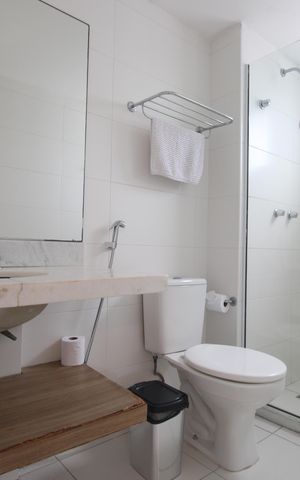Studio para alugar com 40m², 1 quarto e 1 vagaBanheiro da suíte
