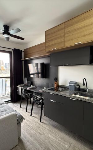Studio à venda com 25m², 1 quarto e sem vaga