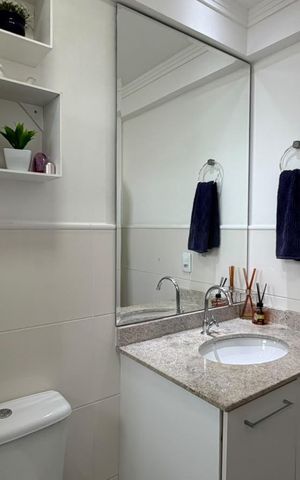 Apartamento à venda com 67m², 2 quartos e 1 vaga Apartamento à venda com 67m², 2 quartos e 1 vagaBanheiro Suíte