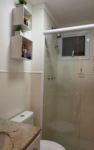 Apartamento à venda com 67m², 2 quartos e 1 vaga Apartamento à venda com 67m², 2 quartos e 1 vagaBanheiro Social