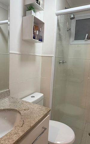 Apartamento à venda com 67m², 2 quartos e 1 vaga Apartamento à venda com 67m², 2 quartos e 1 vagaBanheiro Social