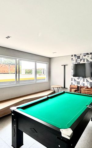 Apartamento para alugar com 28m², 1 quarto e sem vaga Apartamento para alugar com 28m², 1 quarto e sem vagaSalão de jogos