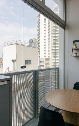 Studio para alugar com 21m², 1 quarto e sem vagaSacada