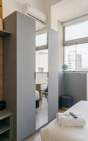 Studio para alugar com 21m², 1 quarto e sem vagaQuarto - sacada