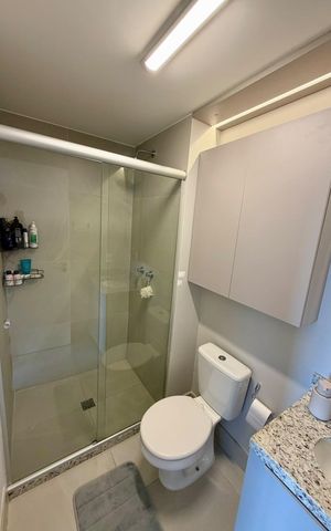 Apartamento à venda com 55m², 2 quartos e 1 vaga Apartamento à venda com 55m², 2 quartos e 1 vagaBanheiro 1