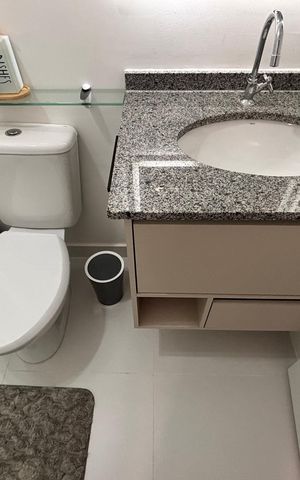 Apartamento para alugar com 29m², 1 quarto e sem vaga Apartamento para alugar com 29m², 1 quarto e sem vagaBanheiro da Suíte