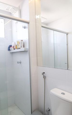 Apartamento para alugar com 62m², 2 quartos e 1 vaga Apartamento para alugar com 62m², 2 quartos e 1 vagaBanheiro do Quarto 1