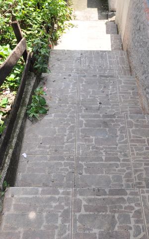 Casa para alugar com 50m², 1 quarto e sem vagaEscada de acesso
