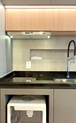 Studio para alugar com 24m², 1 quarto e sem vaga Studio para alugar com 24m², 1 quarto e sem vagaCozinha